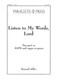 Listen to My Words Lord Two-Part choral sheet music cover